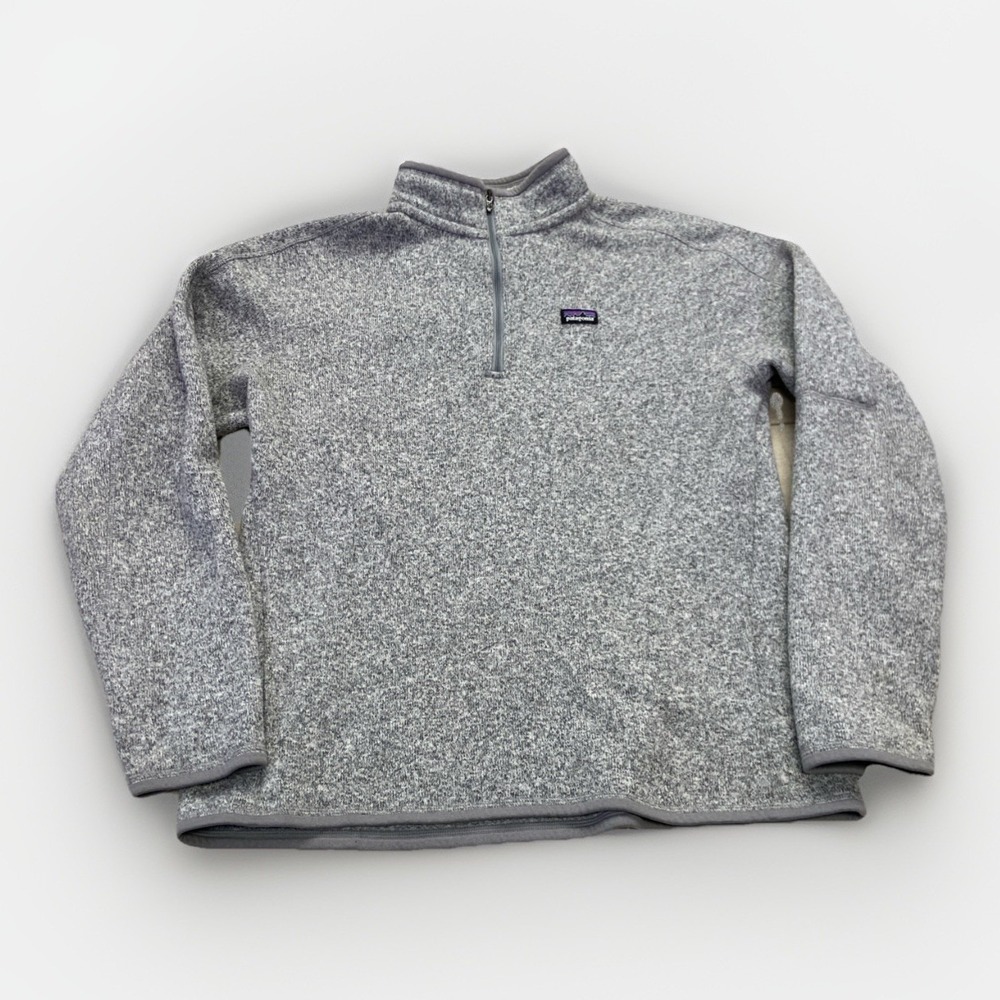 Patagonia Better Sweater Jacket Womens XL 1/4 Zip Fleece Gray 25616 Gorpcore